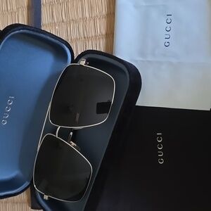 GUCCI 63mm Square Lens Aviators